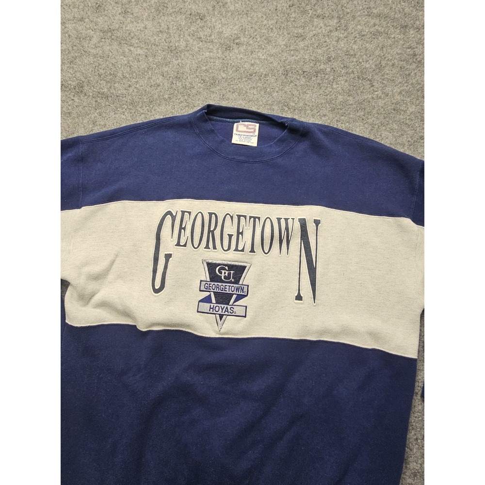 Vintage Crable Sportswear Mens "Size XL" Georgetown Hoyas Crew Neck Sweater